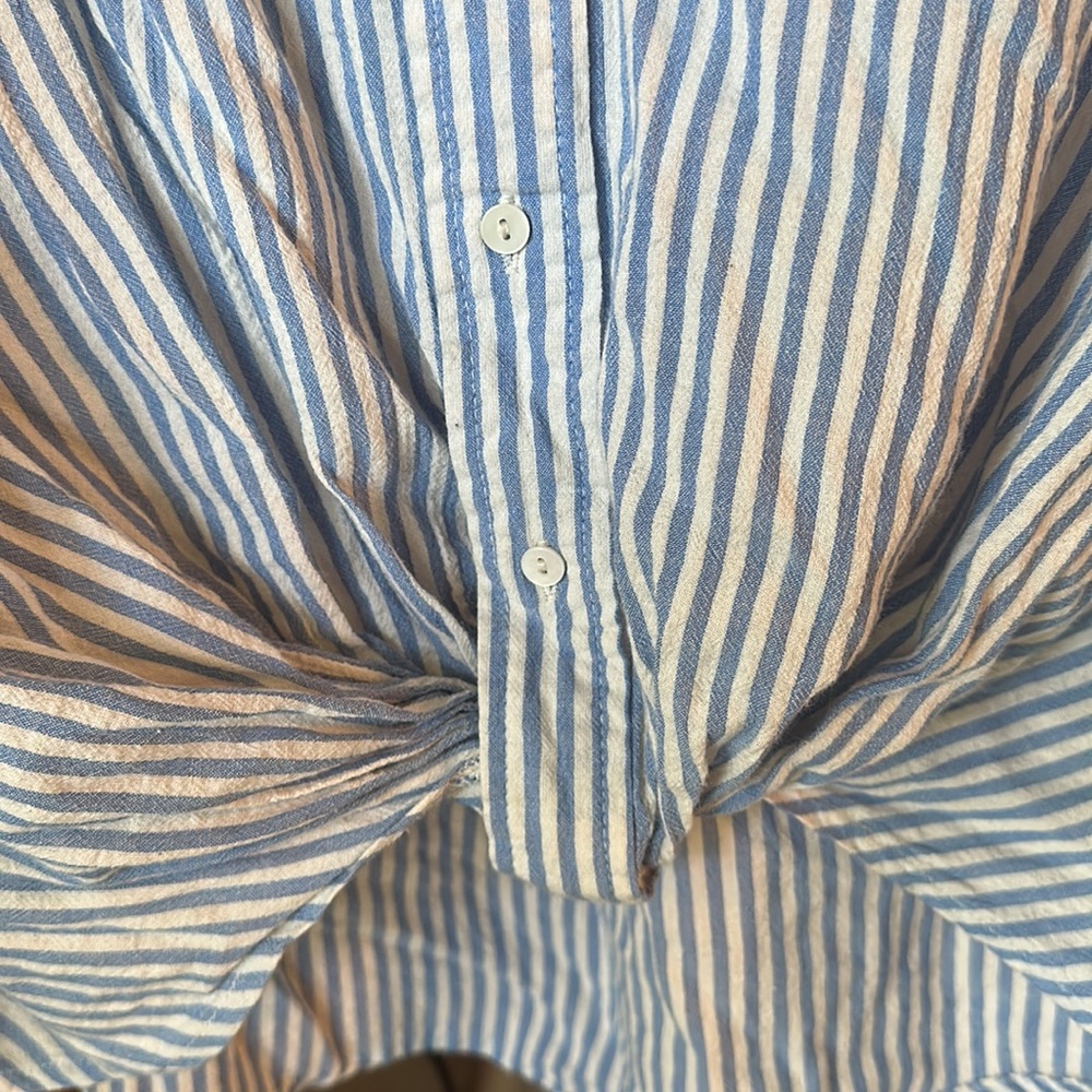 Striped Button Up Top - Picture 4 of 4